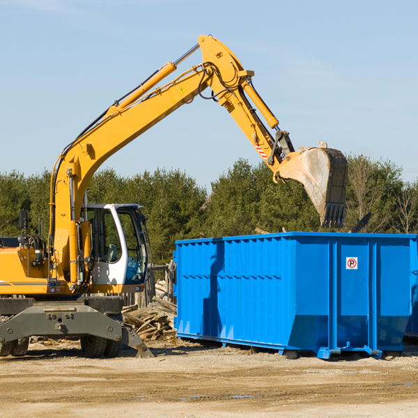 can i choose the location where the residential dumpster will be placed in Whitewater CO